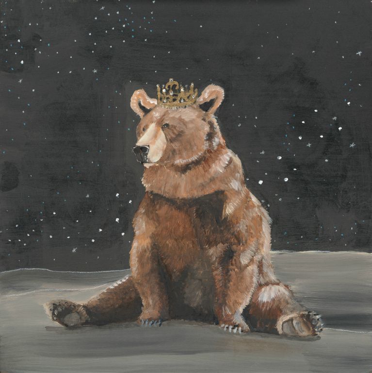 Bear in crown